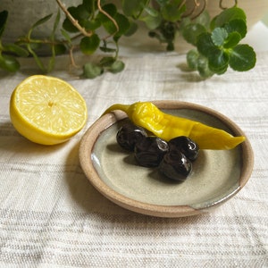 DISPATCHES Sept 1-3 / BRUN Handmade Ceramic Saucer, Stoneware Saucer, Small Plate