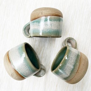 ON SALE - Seconds Ceramic Espresso Mug, Handmade Stoneware Espresso Cup with Handle, Sake Cup