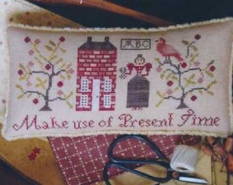Machine à coudre Sampler Boîte Housse en croissant cross stitch chart J