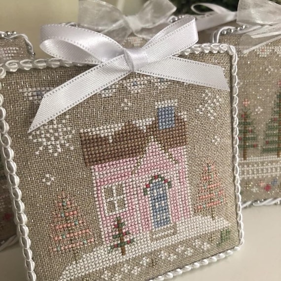 Glitter Village Series Country Cottage Needleworks GLITTER HOUSE 7 Cross Stitch Pattern