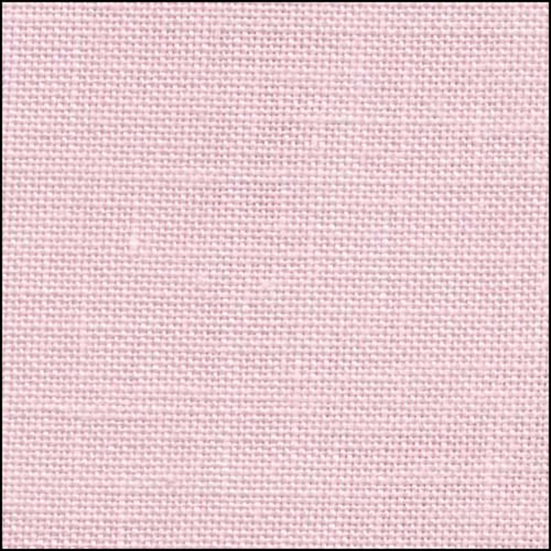 Blush Zweigart Linen Cross Stitch Fabric Etsy