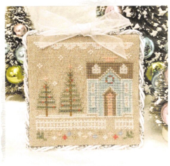 Glitter Village Series Country Cottage Needleworks GLITTER HOUSE 7 Cross Stitch Pattern