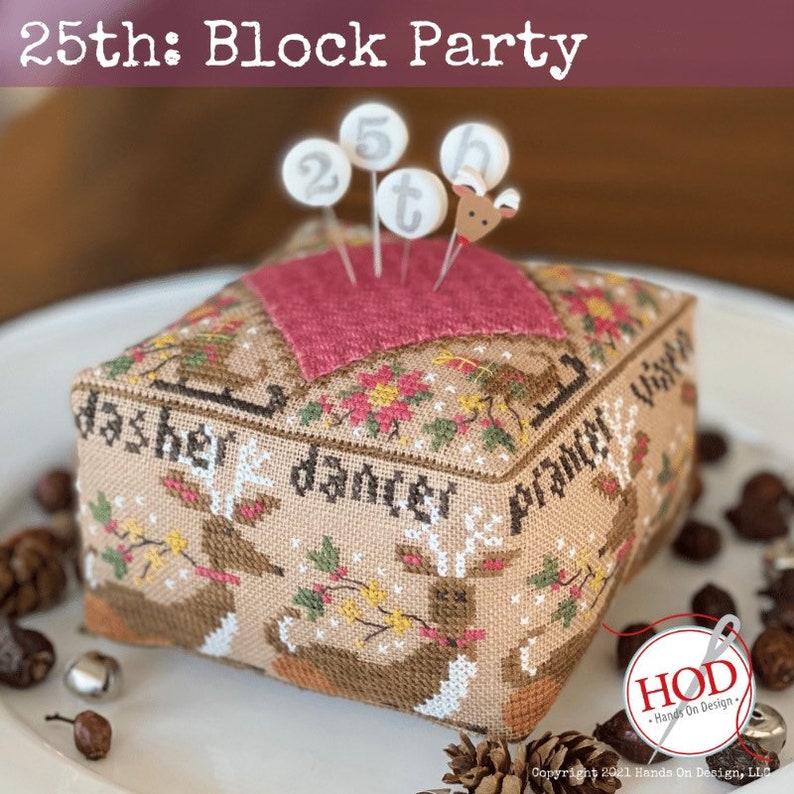 Block Party Hands on Design Preorder 25th Cross Stitch Pattern