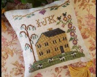 Machine à coudre Sampler Boîte Housse en croissant cross stitch chart J