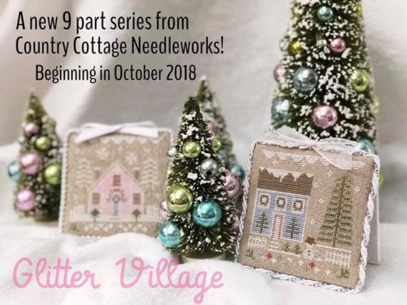 Cross Stitch Pattern Country Cottage Needleworks Glitter House 7 Glitter Village Series