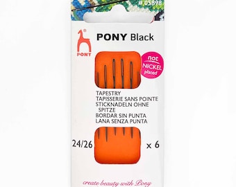 Aghi da arazzo Pony Black