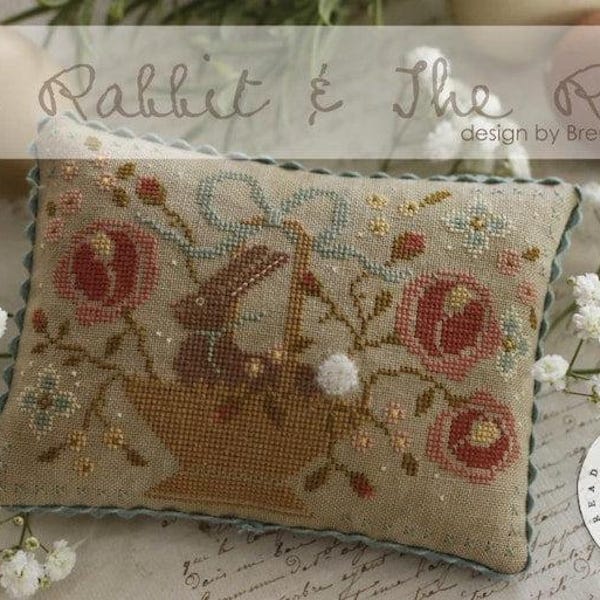 Rabbit and Roses - Etsy