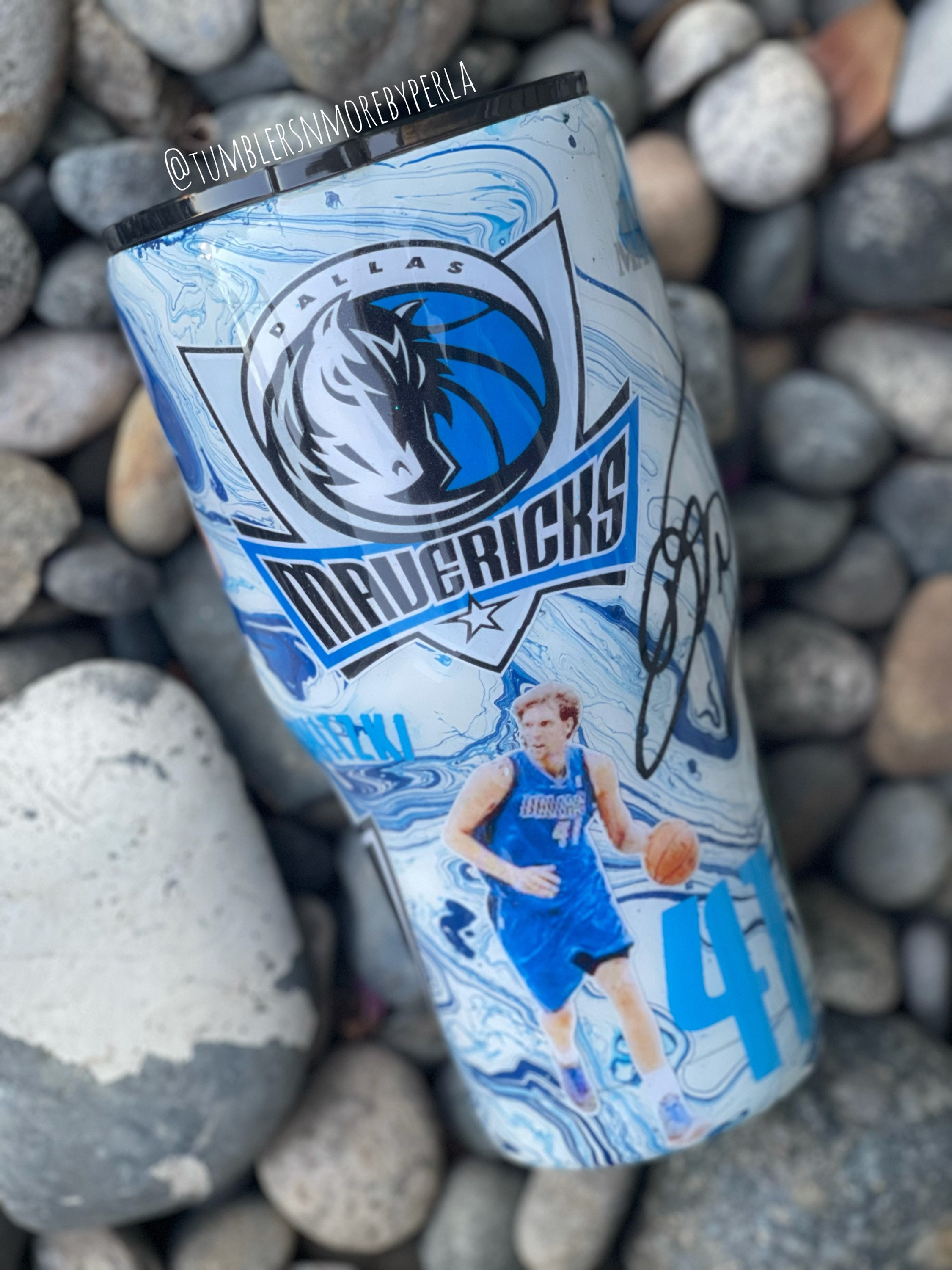 Basketball personalized tumbler Dallas Mavericks Etsy