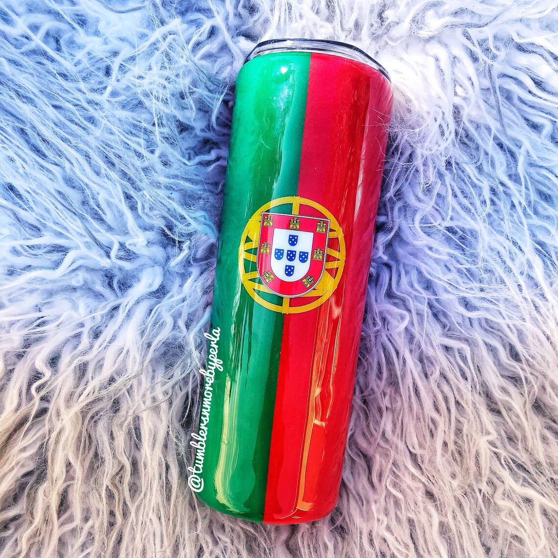 Flag tumbler Personalized tumbler Portuguese tumbler Etsy