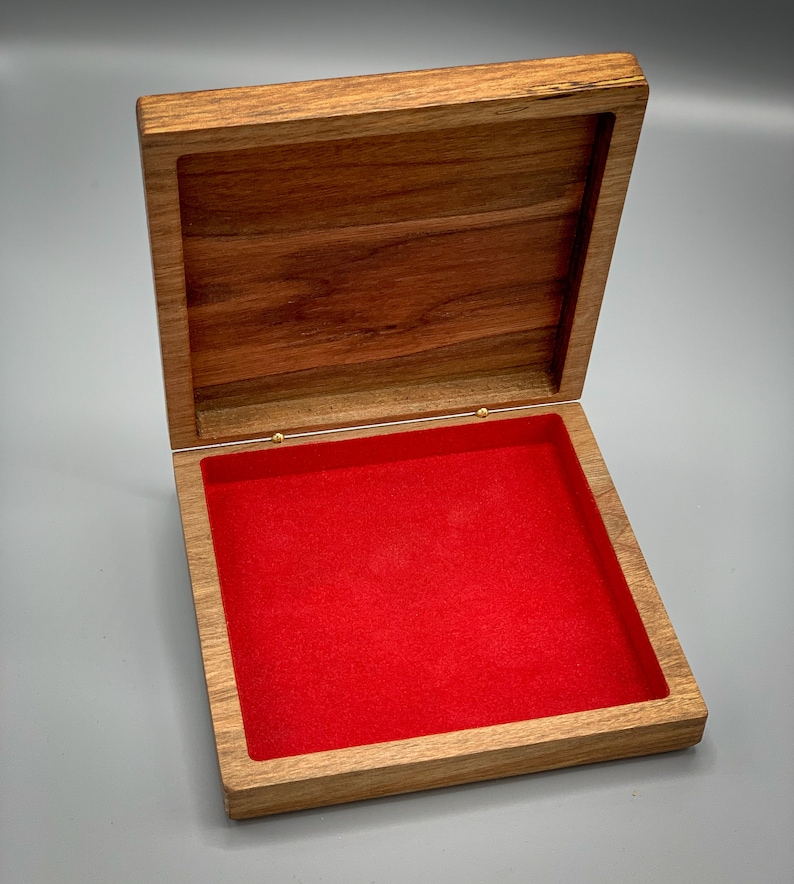 Black Walnut Square Box with Horse ~ 6