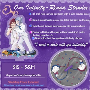 Our Infinity- Reki and Langa Keychain Standee