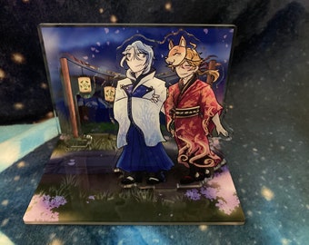 Thoma and Ayato Genshin Standee