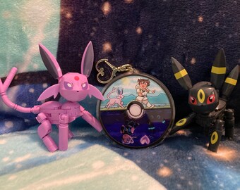 Pokeymon Hearts 3D Keychain