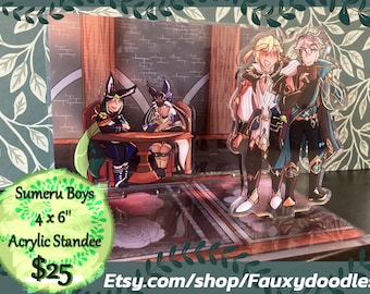Haikaveh and Cynonari Genshin Standee