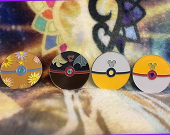 Pokeball Keyblade Enamel Pins