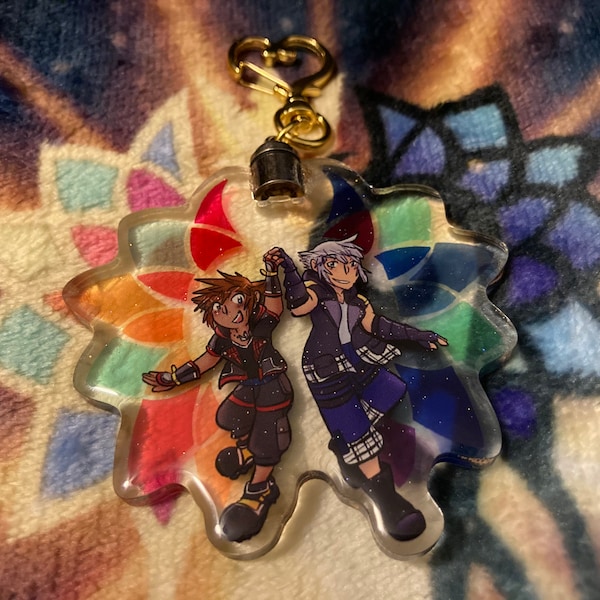 Together!- Sora and Riku LED Keychain