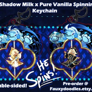 Shadow Milk x Pure Vanilla Spinning Acrylic Keychain