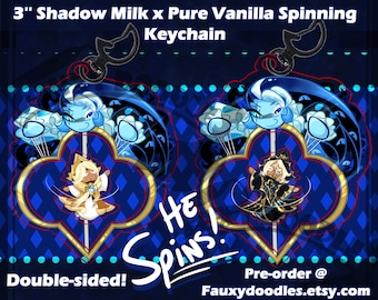 Shadow Milk x Pure Vanilla Spinning Acrylic Keychain