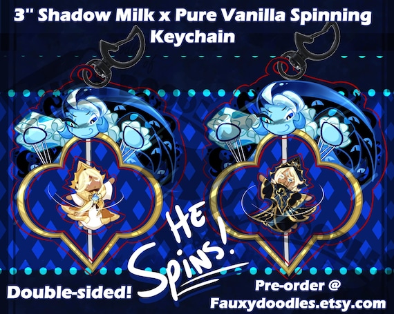 Shadow Milk x Pure Vanilla Spinning Acrylic Keychain