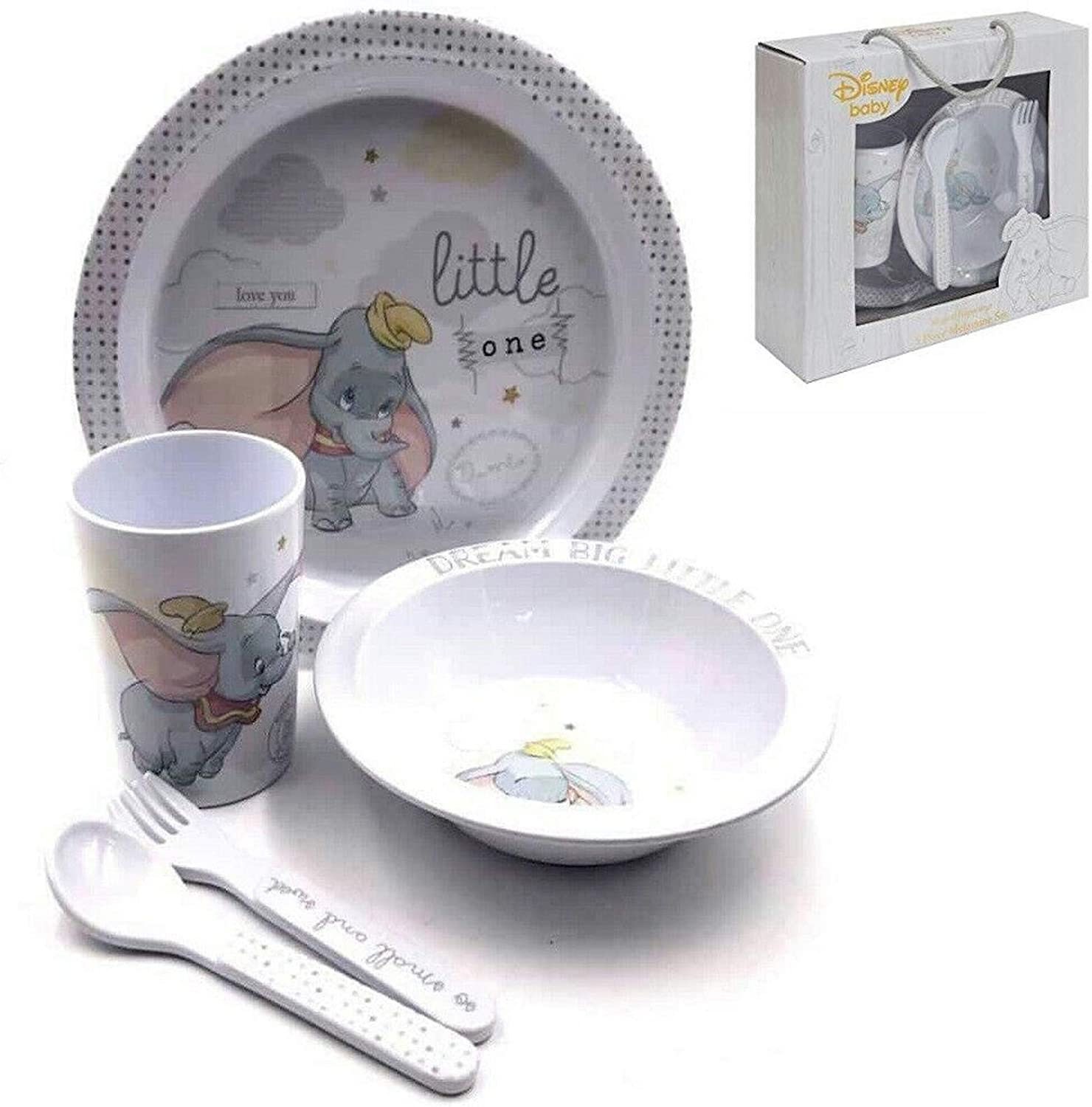 Kids/children/gift/present-plate/bowl/cup/fork&spoon Dinosaur Dinner Set 