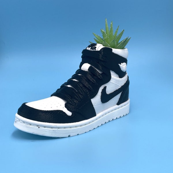 Colored Nike Shoe Jordan One Planter Pot for Succulents and Flowers 3D Printed, Personalized gift for birthdays and holidays