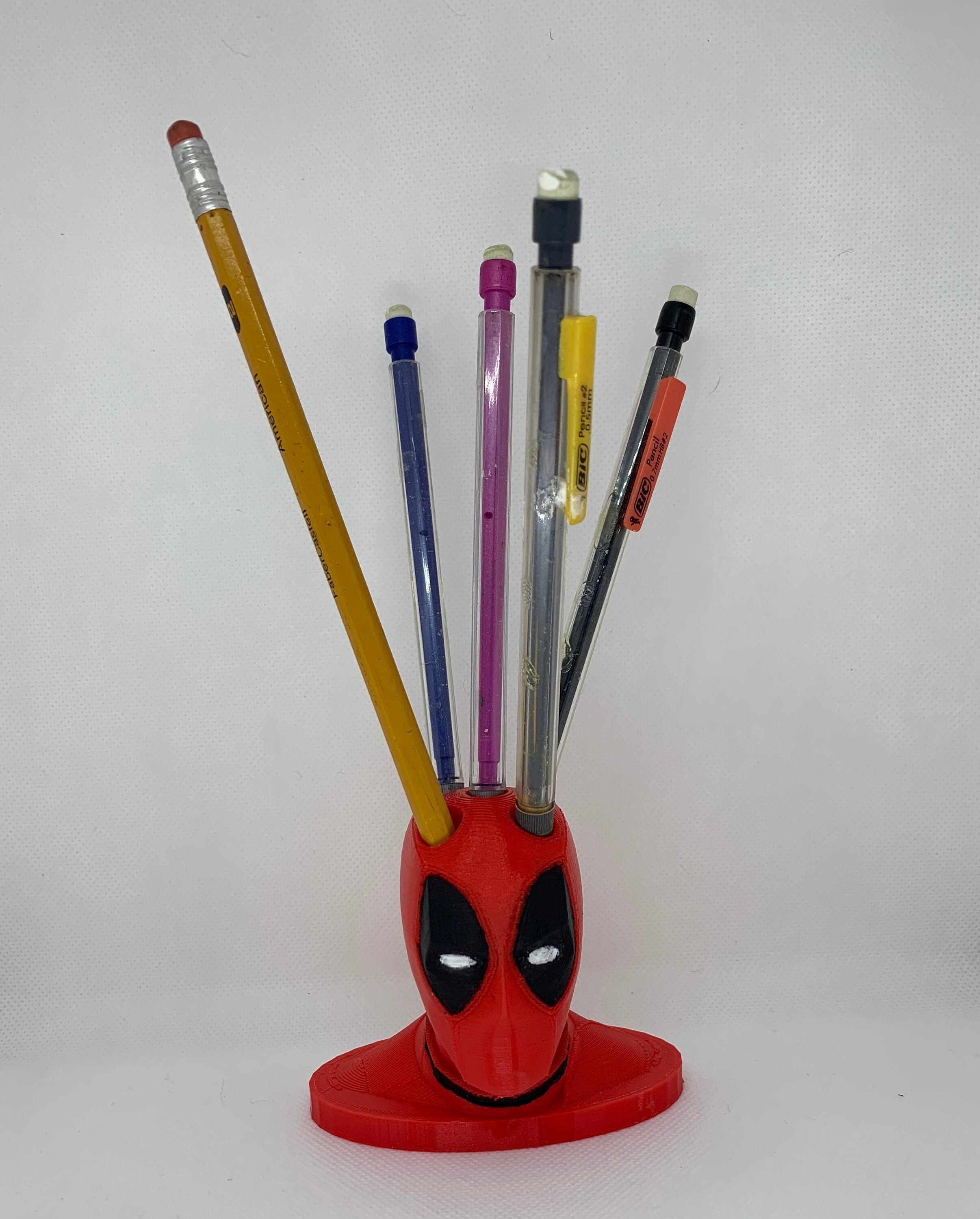 Deadpool Pencil Holder Gift Marvel School Supplies Office Etsy