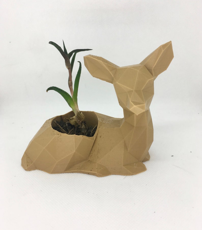Houseplants Succulent Woodland Plants Animal Fawn Mini Hipster Christmas Cute Valentines Deer Planter Girlfriend Gift Wife