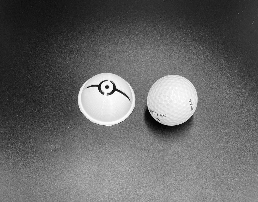 Pokeball Golf Ball Marker Stencil, Personalized Golf Ball Marker