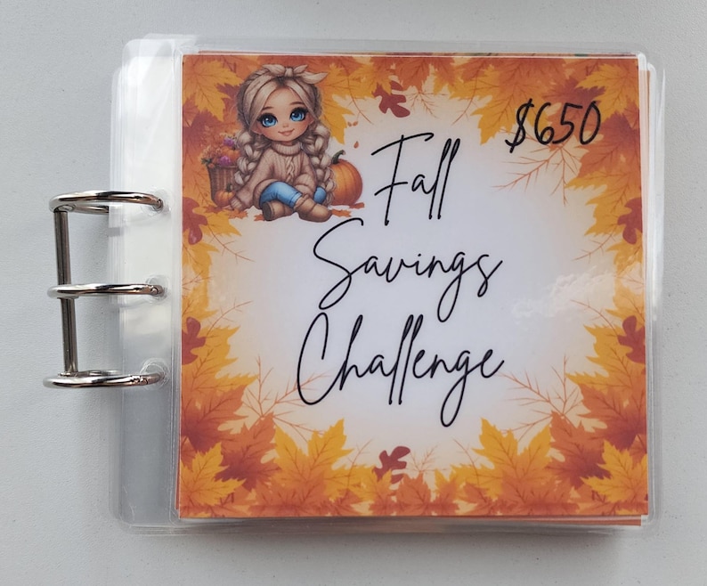 Fall Scratch Off Fall Savings Scratch off Challenge Mini Book Blonde - Etsy