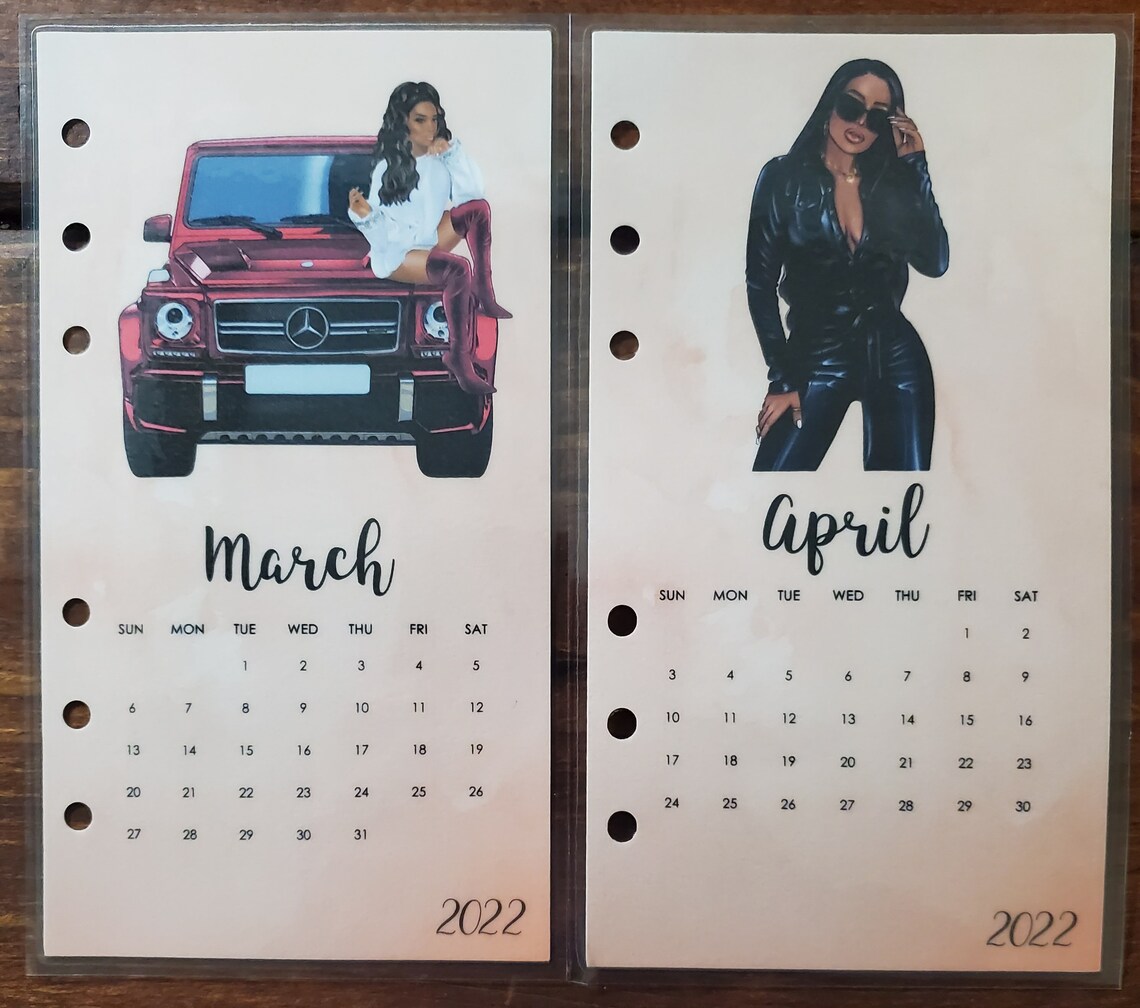 Calendario 2023 Beautiful Women Dashboards Etsy España