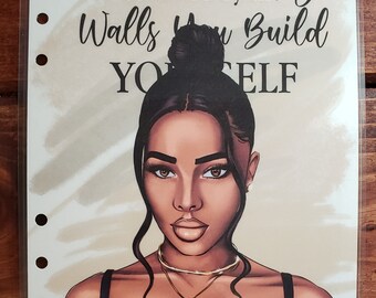 Laminated Girl Boss Planner Dashboard, Binder Insert