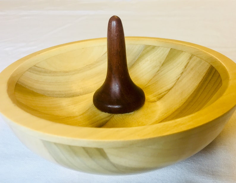Turned Wood Ring and Jewelry Bowl
