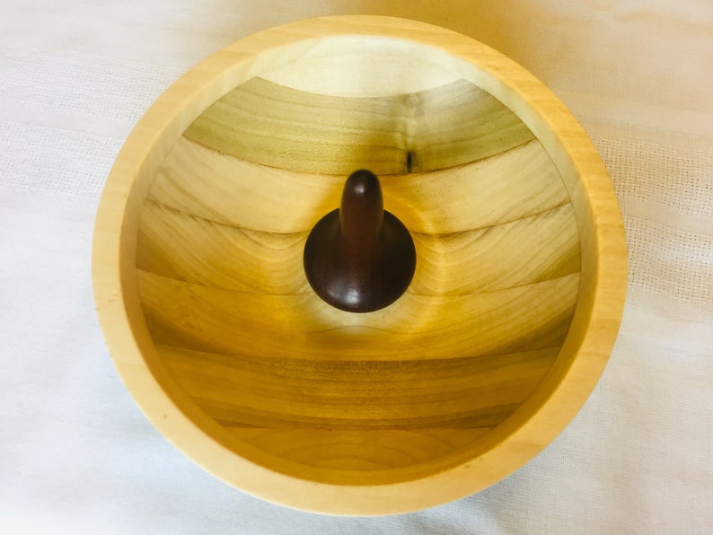 Turned Wood Ring and Jewelry Bowl
