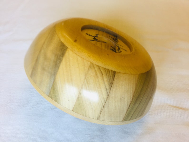 Turned Wood Ring and Jewelry Bowl