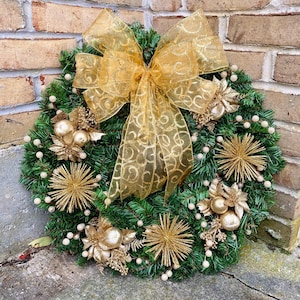 Gold Christmas Wreath