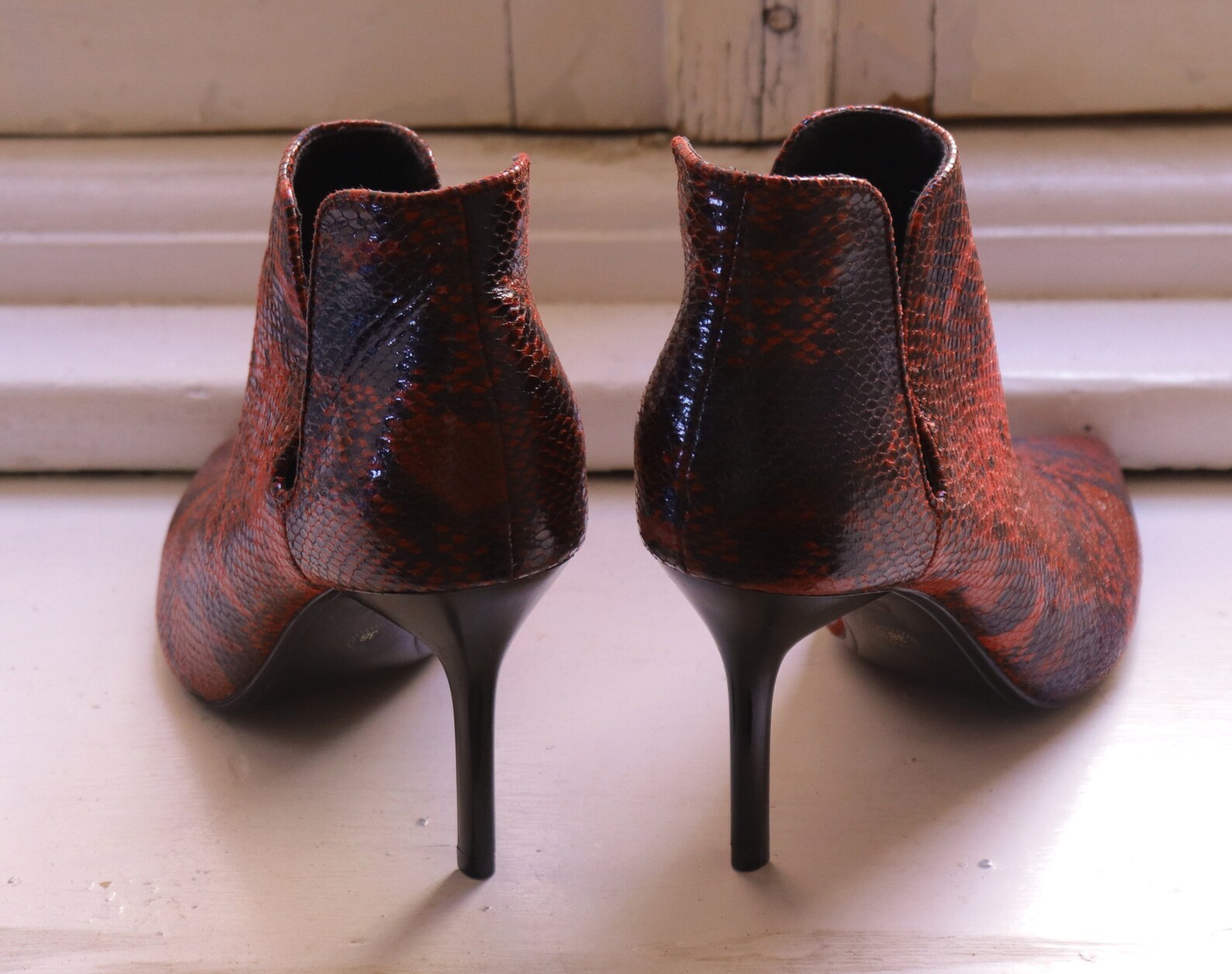 red snake booties