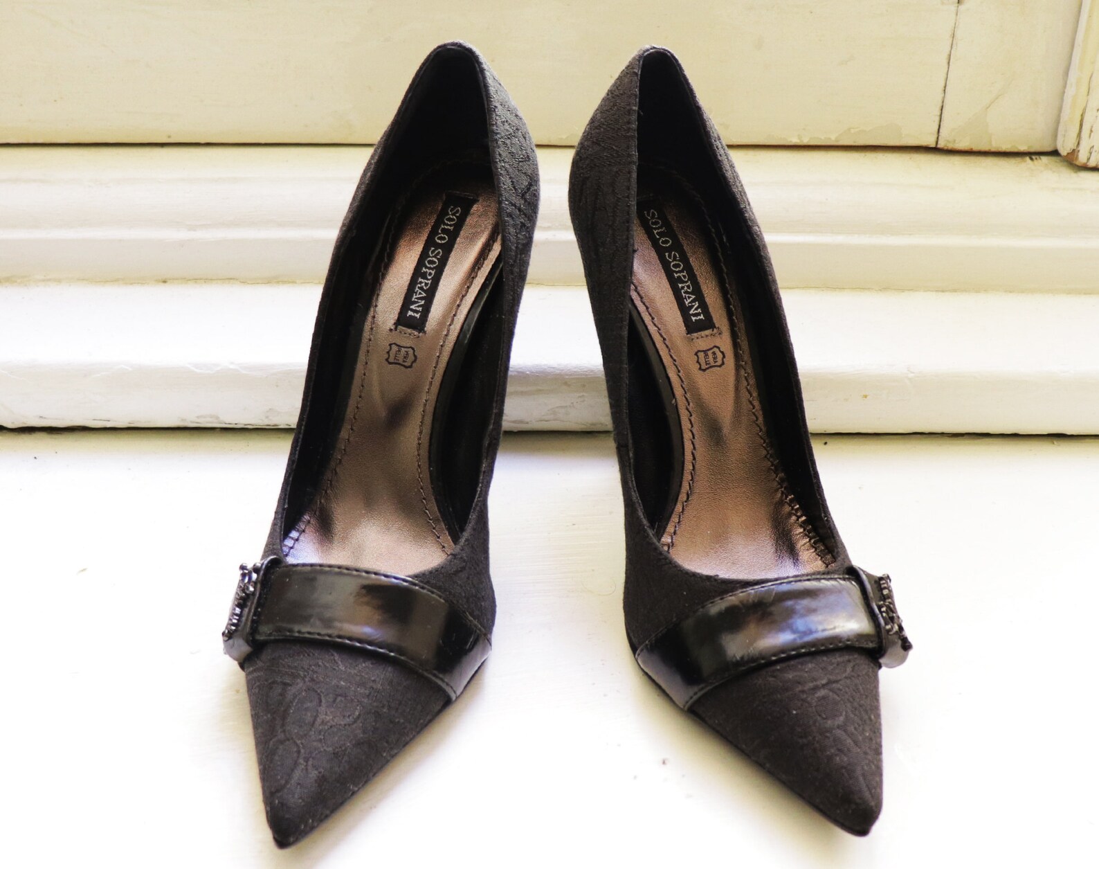 Solo Soprani Black Pumps / High Heels Soprani Pointed Shoes Etsy