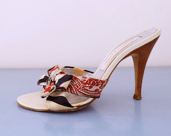 Christian Lacroix vintage mules heeled sandals