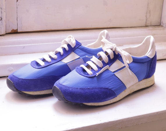 1980's vintage sneakers / vintage nylon and rubb
