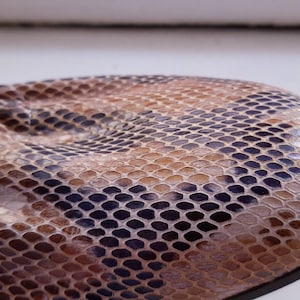 Vintage Snake faux leather flat women&#39;s shoes