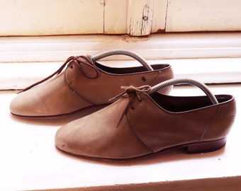 Marron cuir souple lacets chaussures homme Serge Gainsbourg - Etsy France