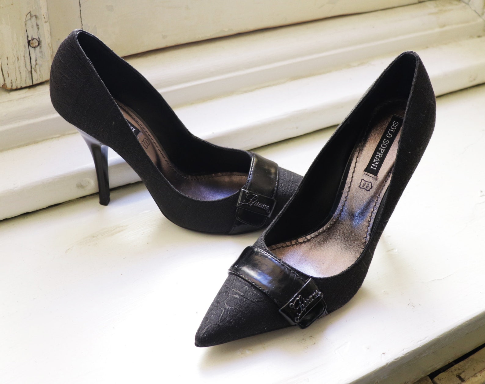 Solo Soprani Black Pumps / High Heels Soprani Pointed Shoes - Etsy