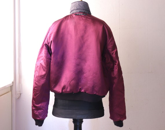 vintage GAS bomber jacket 1980's-90's, women's em… - image 9