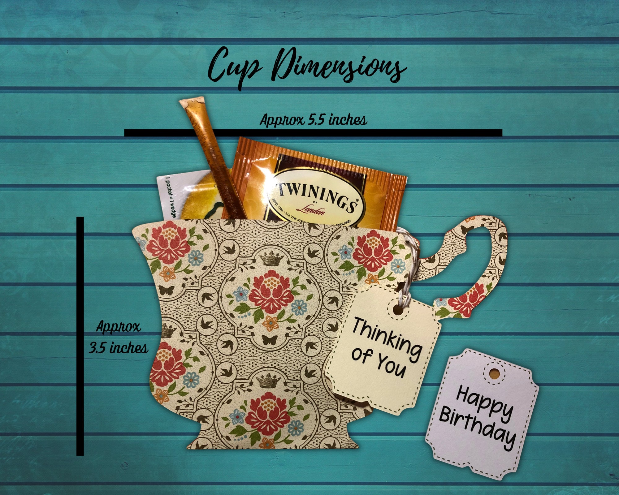 Tea Cup SVG Tea Cup Favor Bridal Shower Favor Teacher Gift Etsy