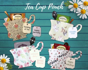 Tea Cup SVG, Tea Cup Favor, Bridal Shower Favor, Teacher Gift, Neighbor Gift, Baby Shower Favor, Favor SVG, Fillable Tea Cup