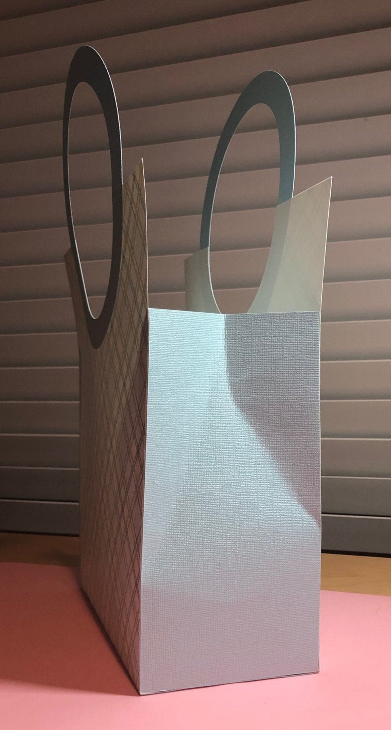 Large Circle Handle Gift Bag SVG Etsy