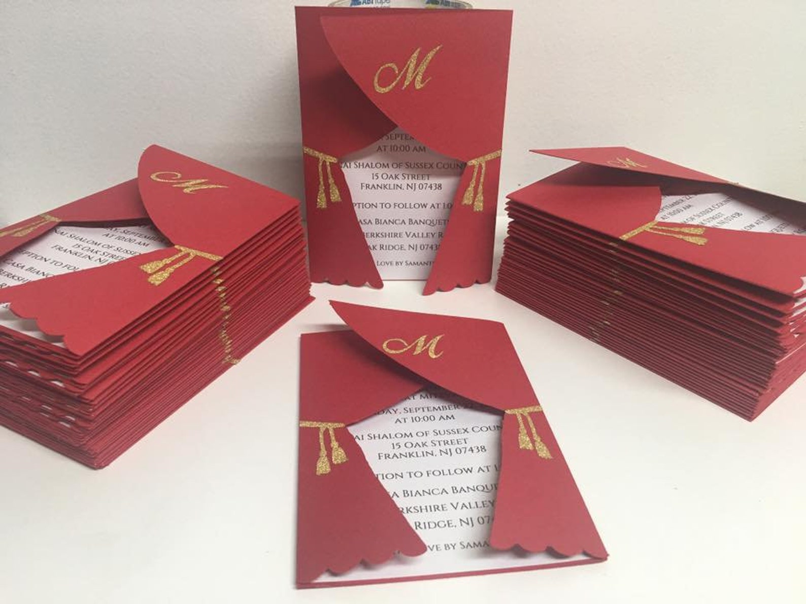 Gate Fold Curtain Card SVG Etsy