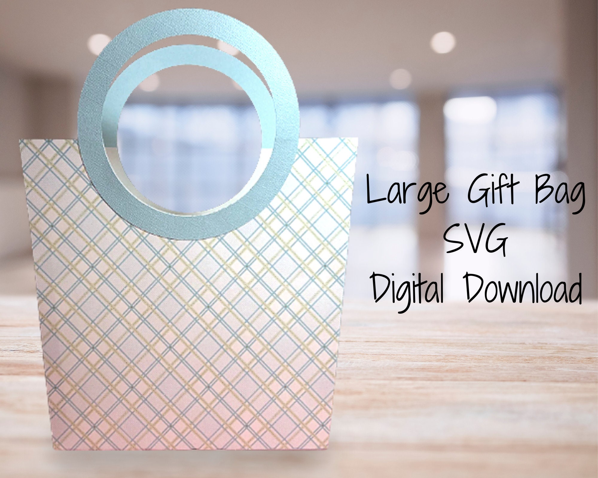 Large Purse Gift Bag SVG Gift Bag for Silhouette Gift Bag Etsy