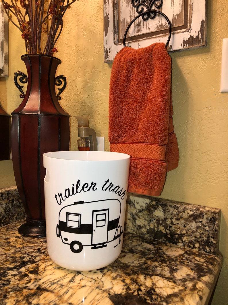 Trailer Trash Camper Garbage Trash Can RV Waste Basket Small Etsy