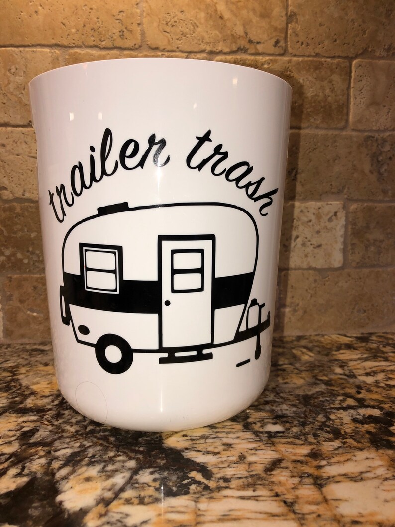Trailer Trash Camper Garbage Trash Can RV Waste Basket Small Etsy
